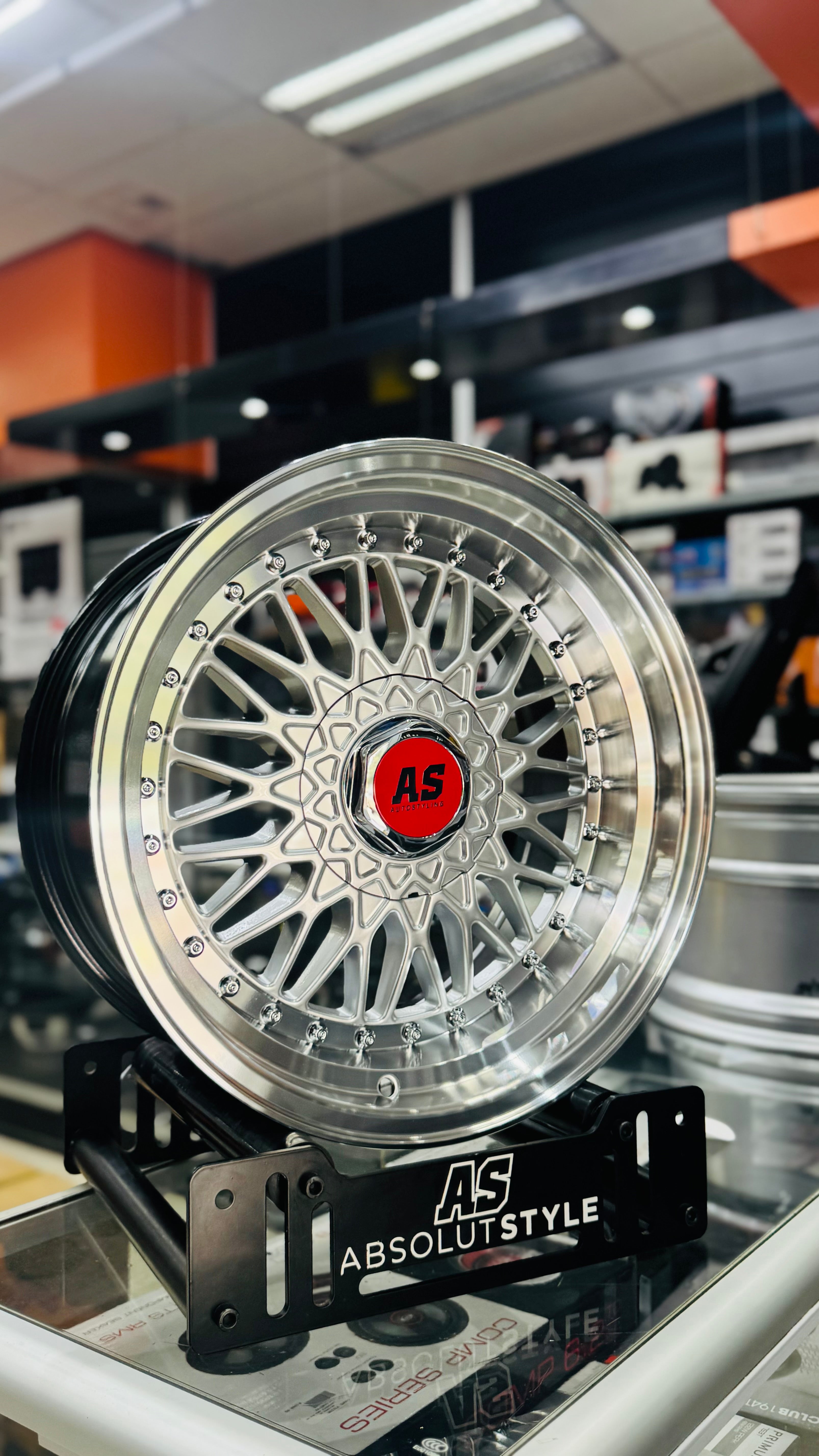 16” AS MESH BB5  4/100 & 5/100 multi pcd SILVER