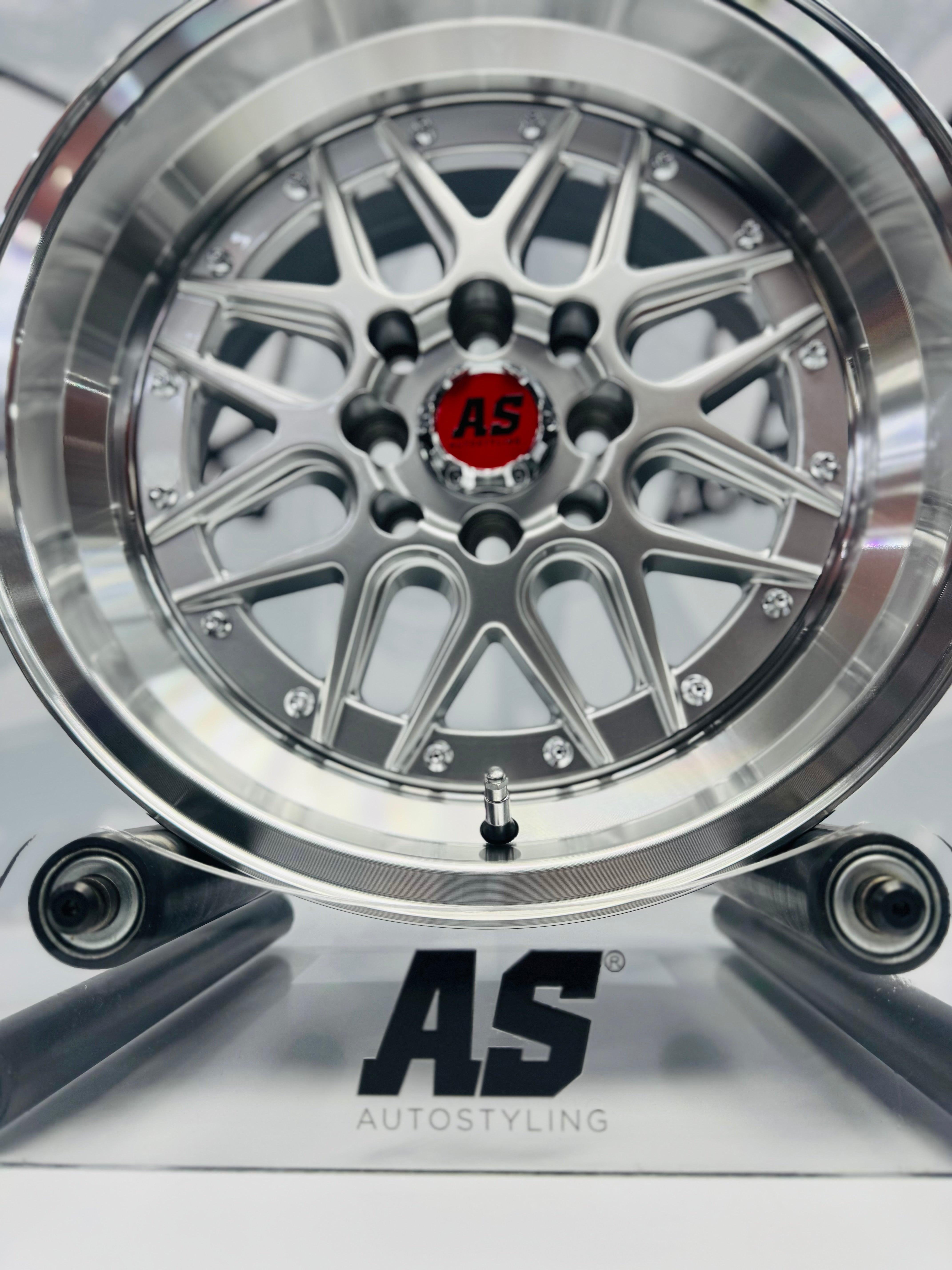15” AS- 7407 4/100 4/114 HYPER SILVER