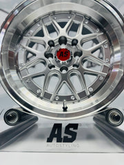 15” AS- 7407 4/100 4/114 HYPER SILVER