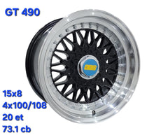 15” AS-GT490 4/100 4/108 BLACK