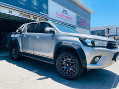Toyota Hilux Rocco Style Fender Flares WIDE Wheel Arches (Fits 2016 - 2019 model Hilux)