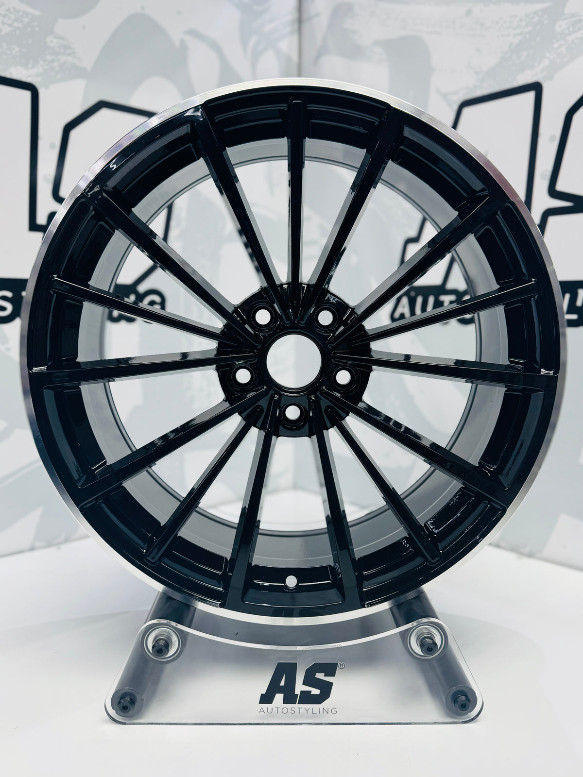 19" AS-CLUBSPORT 2 5/112 black silver lip wheels - Autostyling Klerksdorp
