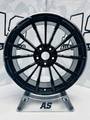 19" AS-CLUBSPORT 2 5/112 black silver lip wheels - Autostyling Klerksdorp