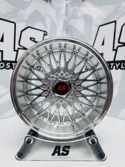 15” AS- EAGLE 4/100 & 4/108 silver machine face