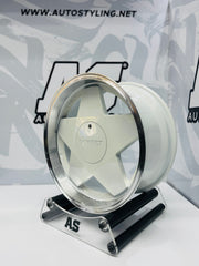 17” AS- BORB 4x100 & 5x100 WHITE WHEELS