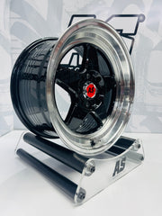 15” AS- 7703  4/100 4/108 black wheels