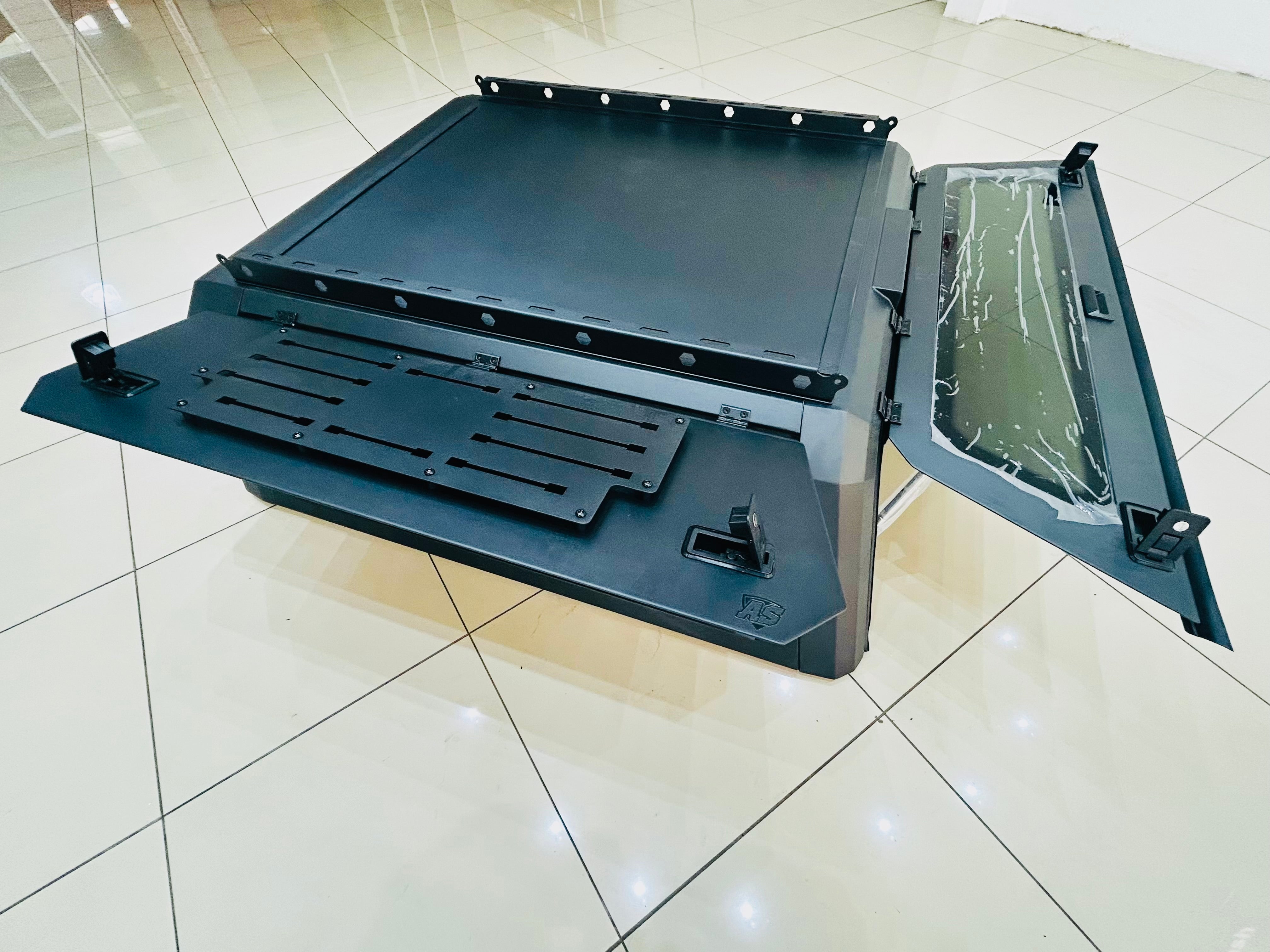 FORD RANGER T6 T7 T8 BLACK STEEL RAMBO CANOPY