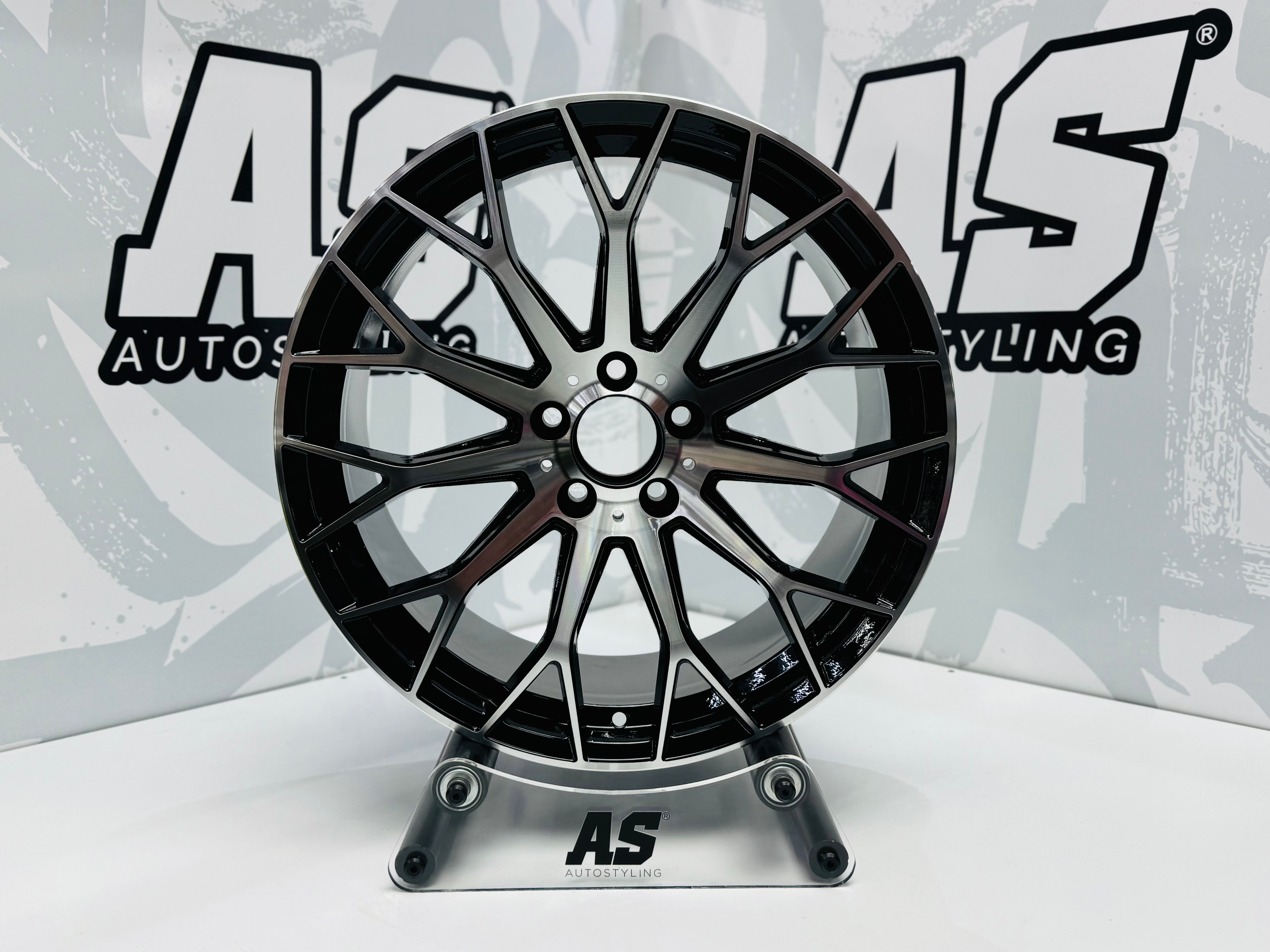 19” AMG F32FBX151 MACHINE BLACK 5x112 narrow wide wheels - Autostyling Klerksdorp