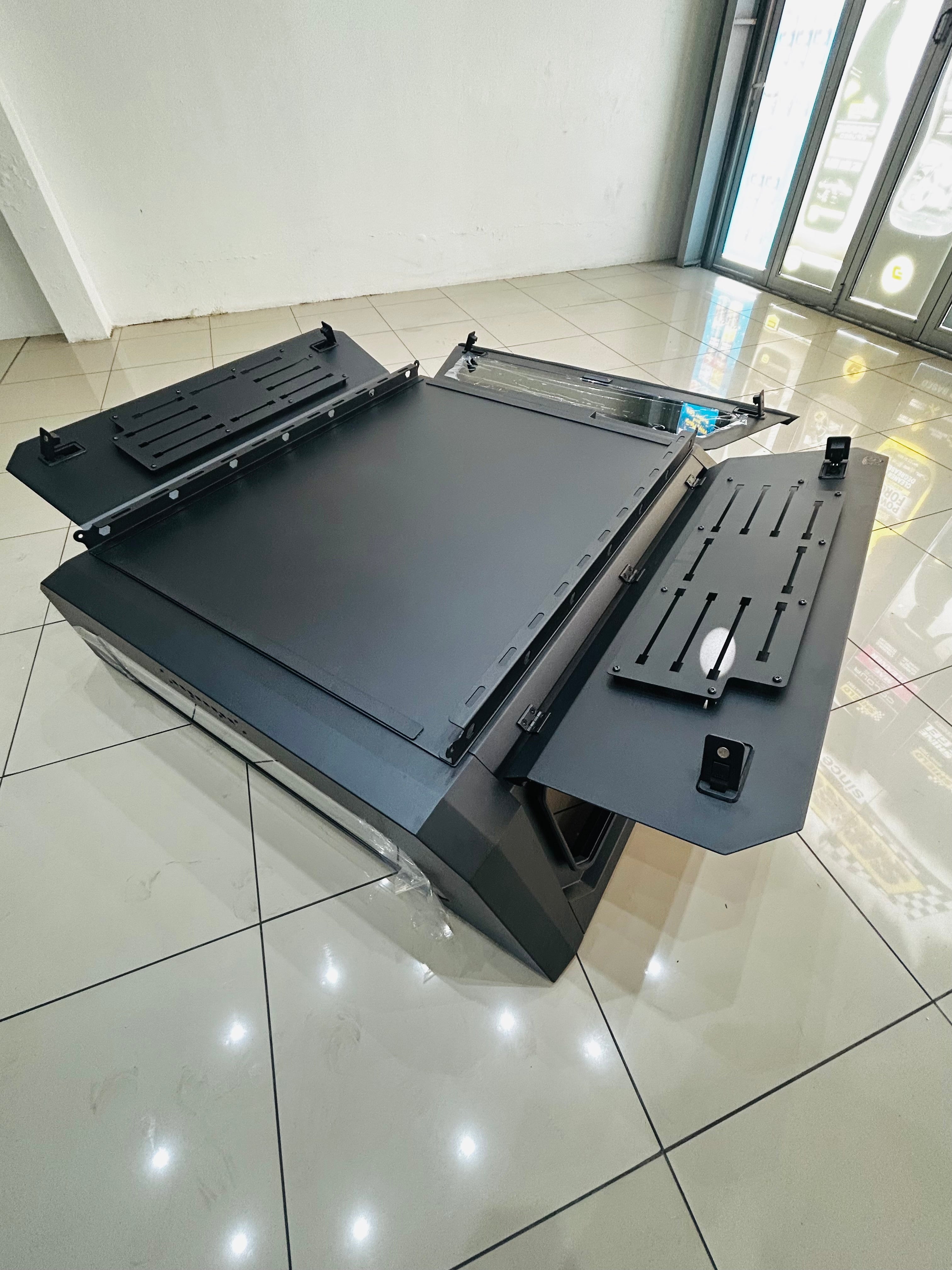 FORD RANGER T6 T7 T8 BLACK STEEL RAMBO CANOPY