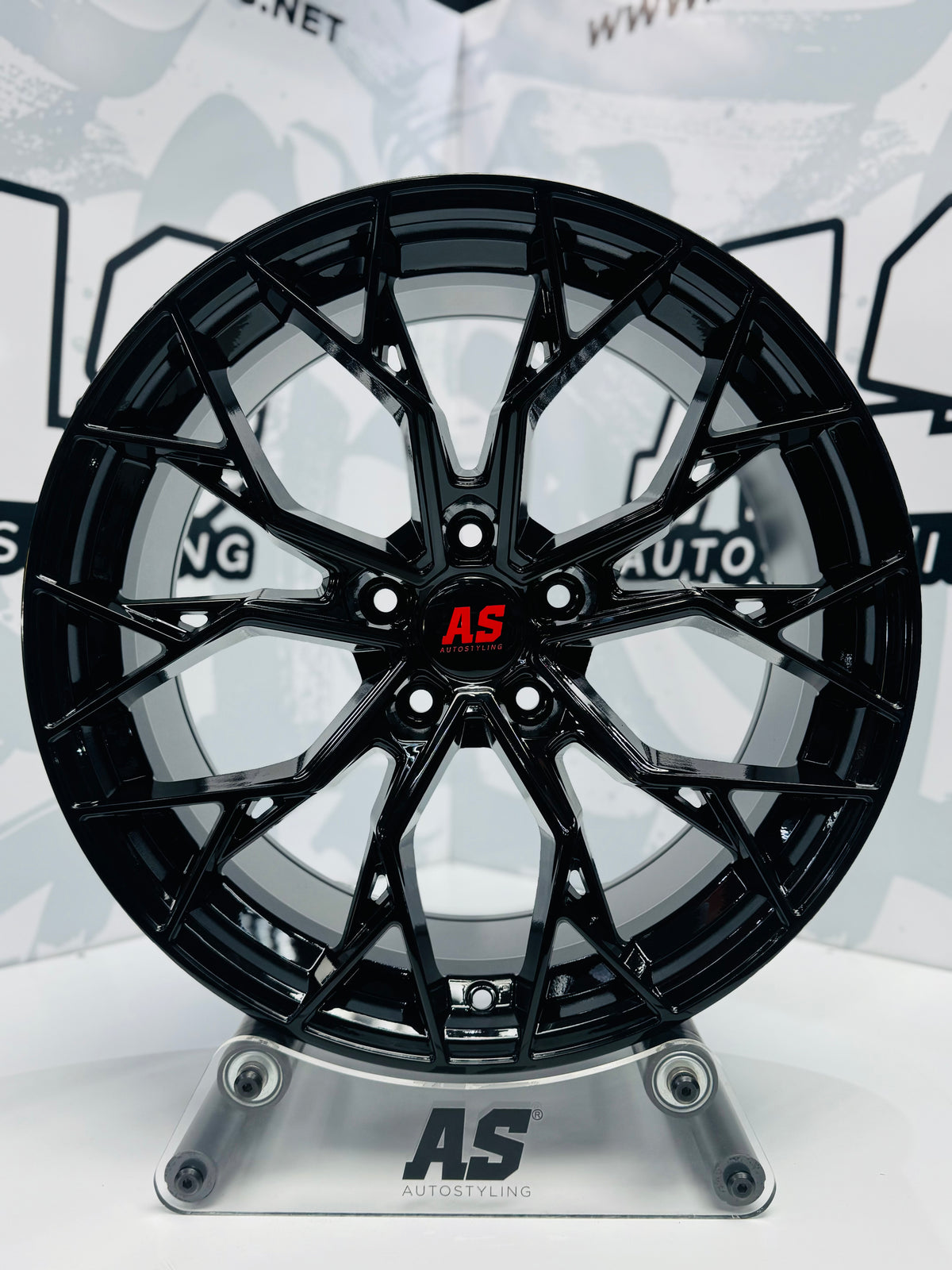 19” AS-F982754 ( 5x120 BMW ) BLACK pre fitted set DISCOUNTED