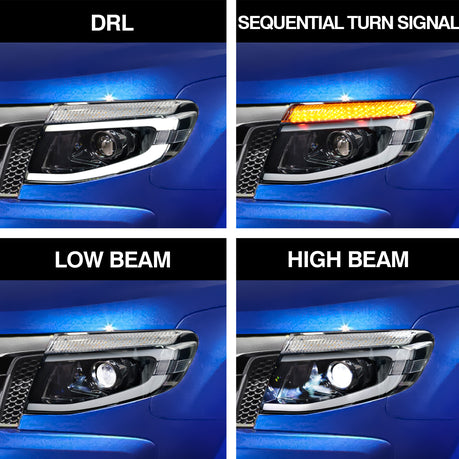 SUITABLE TO FIT - RANGER T6 (12-15) DRL LED PROJECTOR UPGRADE HEADLIGHTS - Autostyling Klerksdorp
