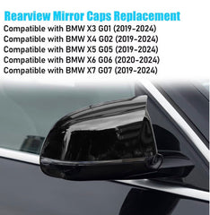 BMW G05 X5 M4 MIRROR COVERS GLOSS BLACK
