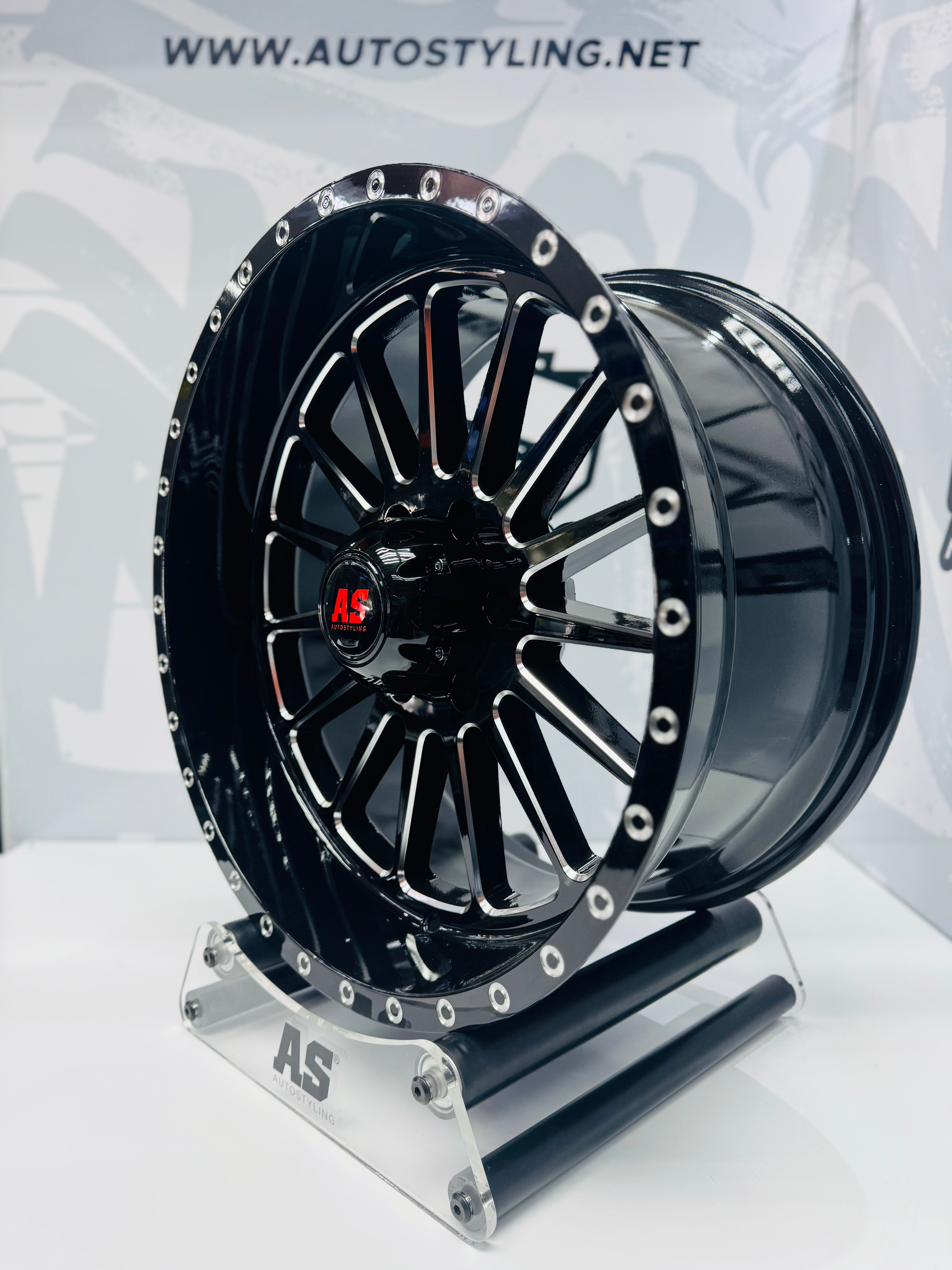20” AS-F992021 6/139 BLACK BAKKIE RIMS