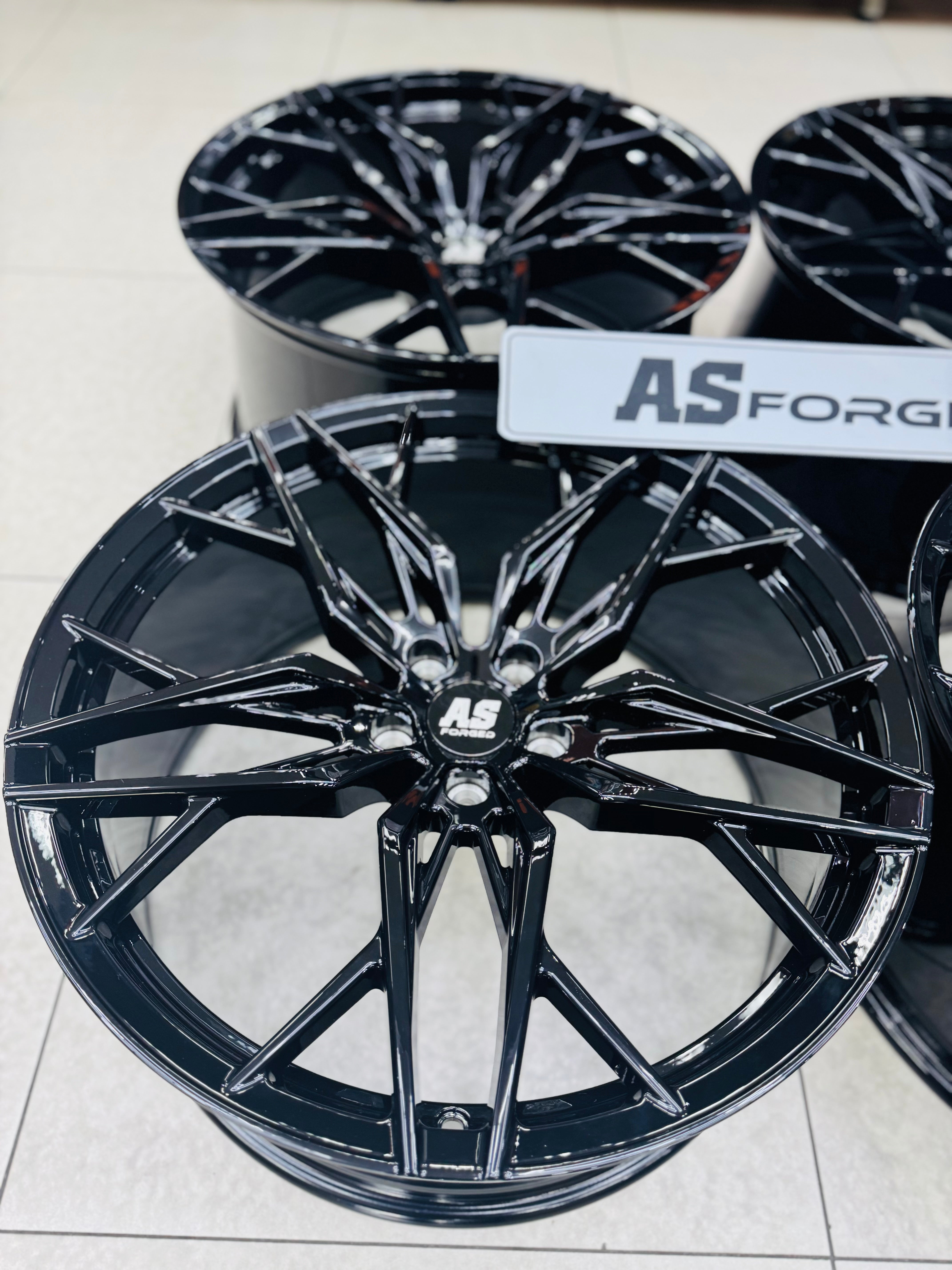22”  AS-035 FORGED BMW  X5 RIMS 5/120 GLOSS BLACK - Autostyling Klerksdorp