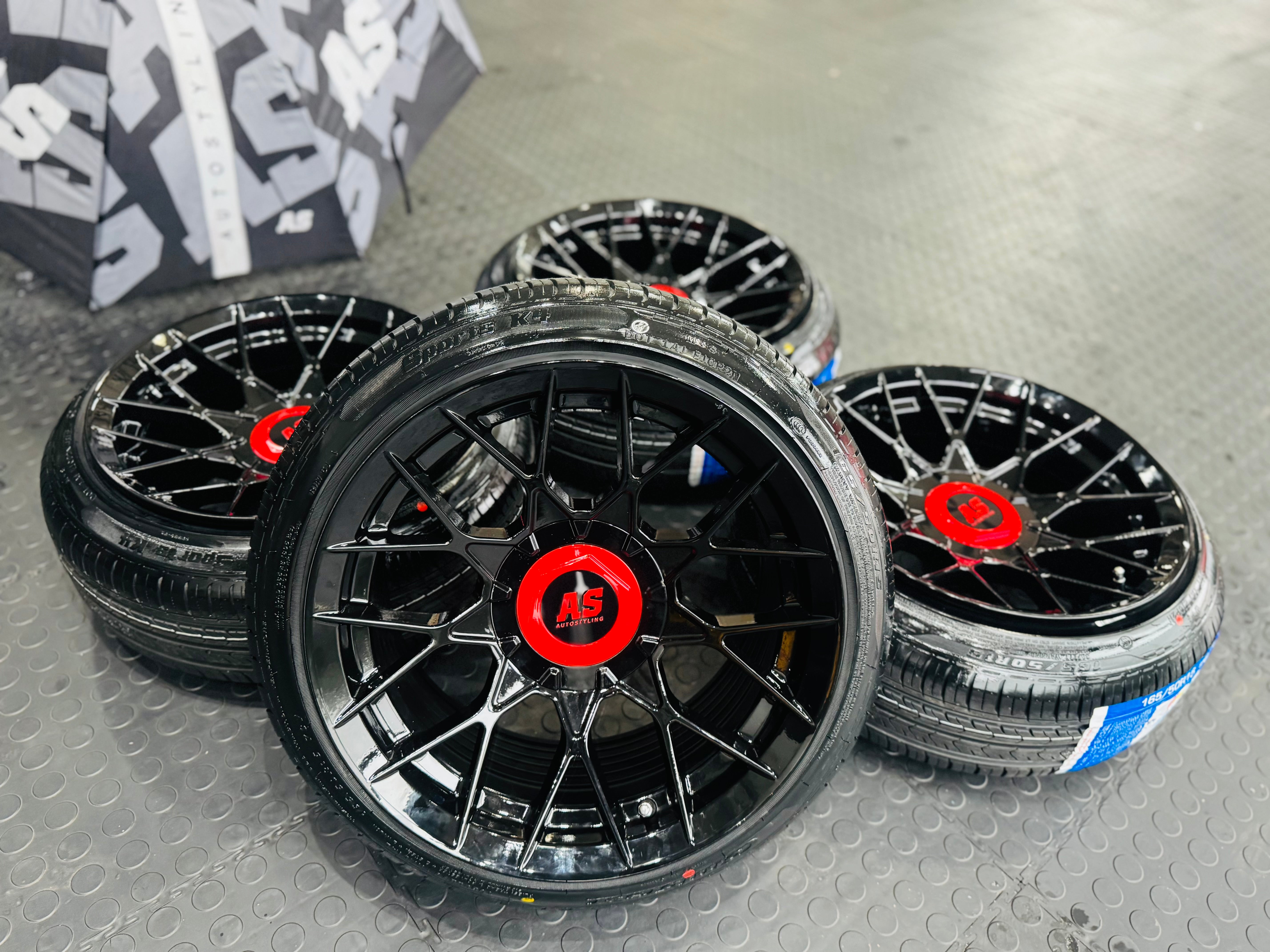 RIM & TYRE COMBO DEAL 15” RSE 4/100 & 4/114 + 165/50/15  COMFORSER TYRES  - BRAND NEW