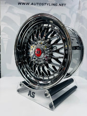 18” AS- MESH 5/112 5/114 SILVER CHROME