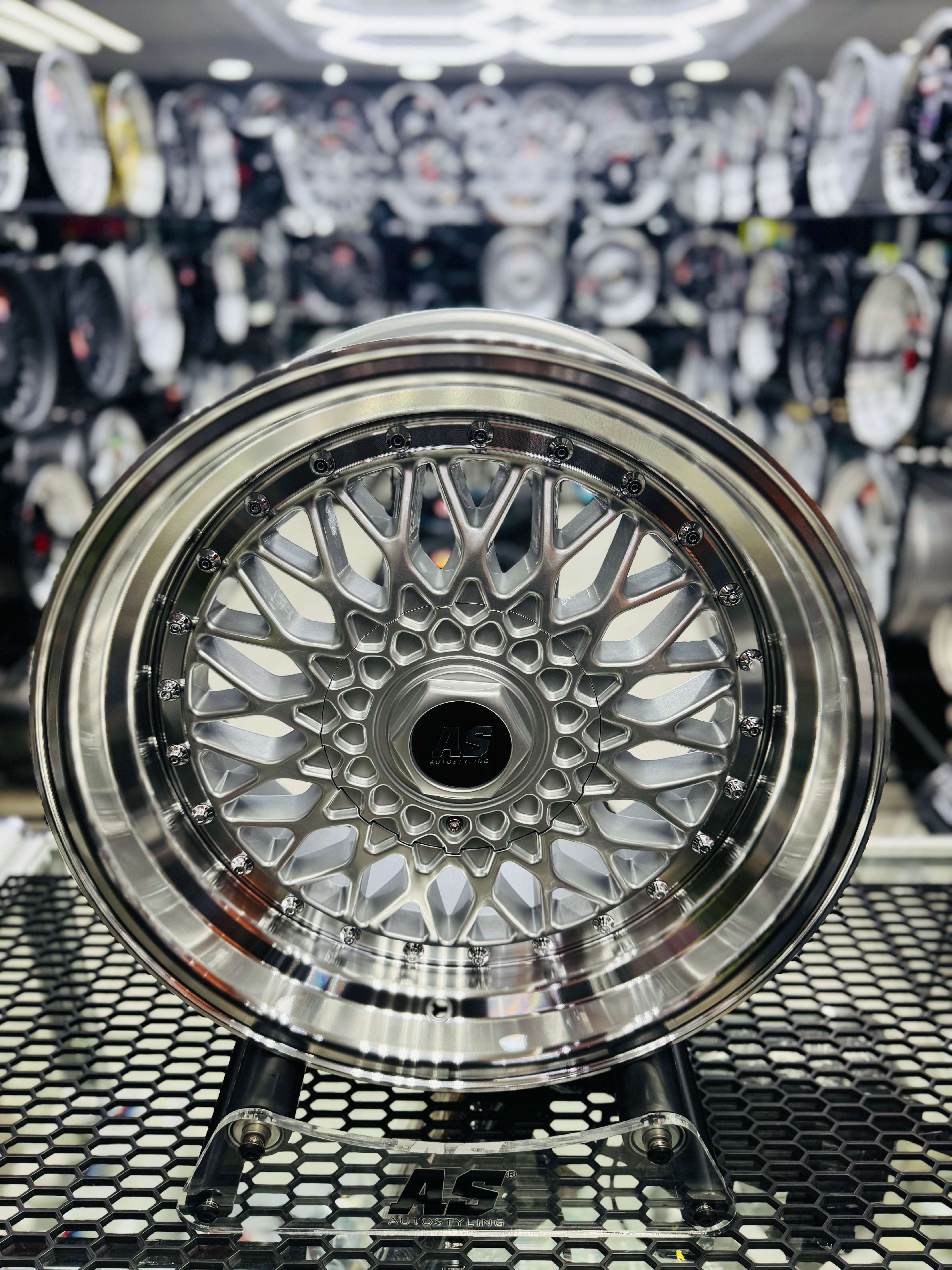17” AS-MESH 8.5j 4x100 & 5x100  SILVER - Autostyling Klerksdorp