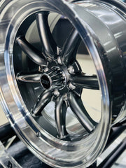 15” AS-WATA 8J 4/100 4/114 GUNMETAL RIMS