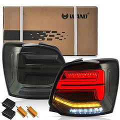 VLAND VW POLO 6 LED TAIL LIGHT Full BLACK SMOKED EDITION