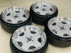 17 AS PERFORMA DISPALY SET rims & tyres ( BASICALLY BRAND NEW )