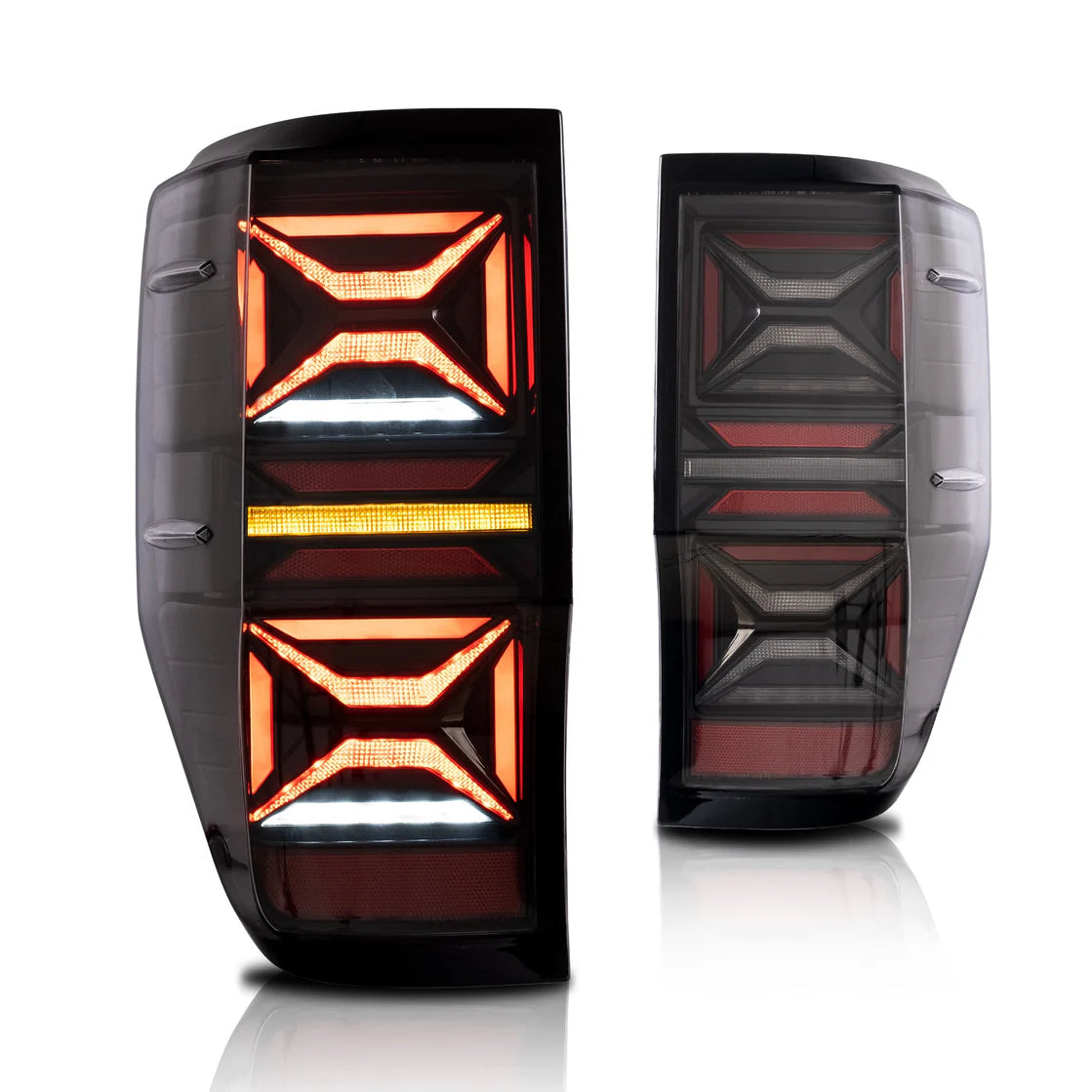 VLAND Full LED Tail Lights For Ford Ranger (T6) 2012-2018 BLACK ...