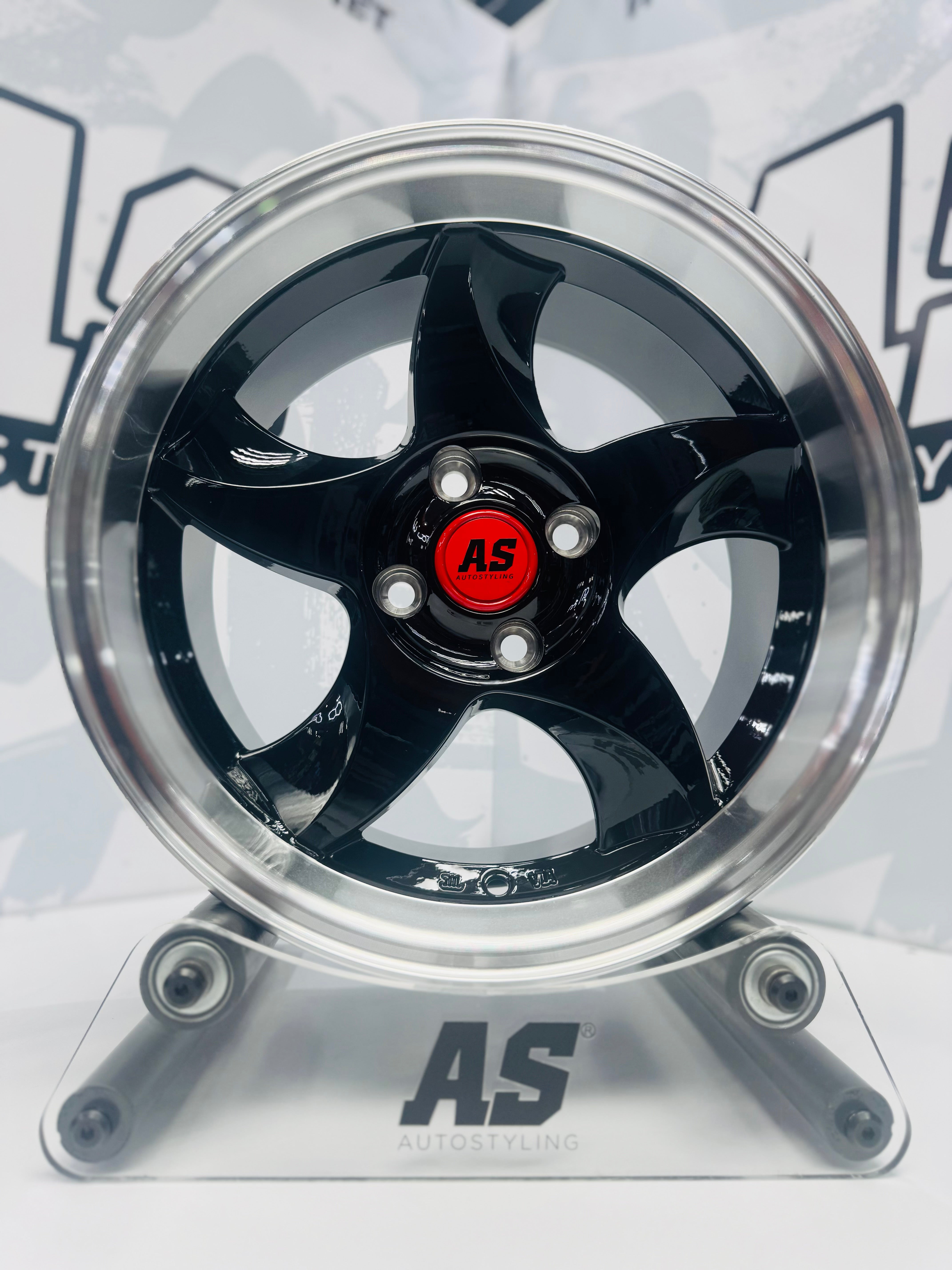 15” AS-RXI BLADES DISHED GLOSS BLACK