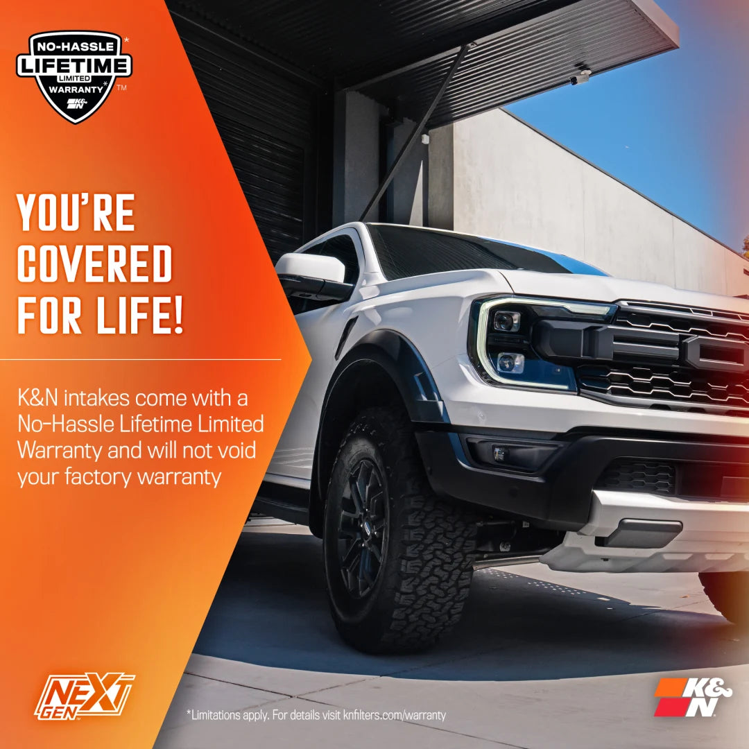 RANGER RAPTOR NEXTGEN COLD AIR INTAKE by K&N ETA ON NEXT SHIPMENT (14-16 FEB )