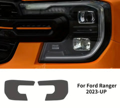 Ford Ranger NEX GEN 2023+  T9 HIGH SPEC HEADLIGHT PRECUT FILM SMOKED