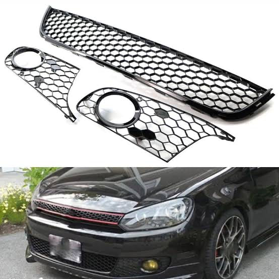 VW GOLF  6 (non gti ) BUMPER GRILL KIT