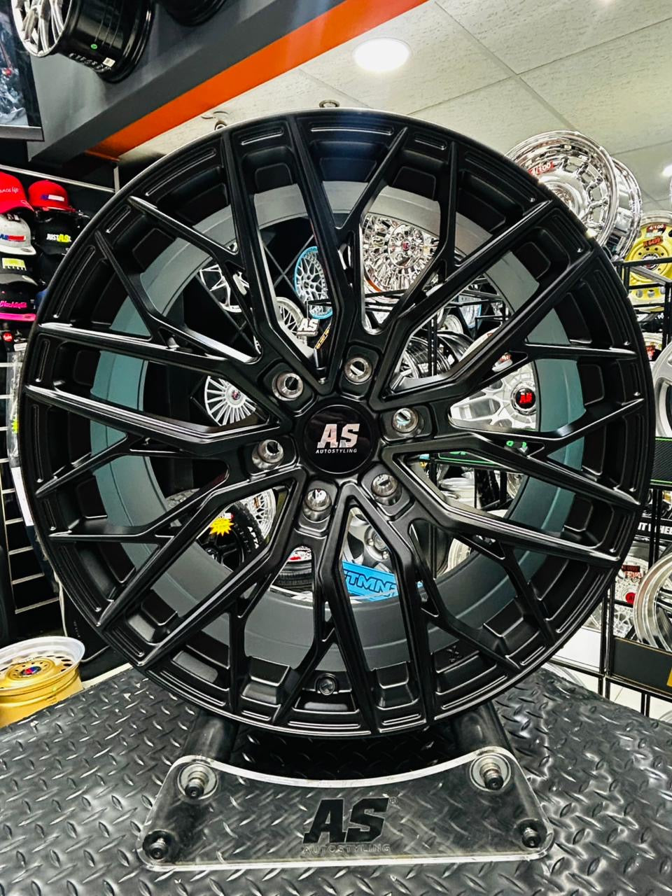 20” AS LOS ANGELES  520 SATIN BLACK BAKKIE RIMS 6/139 PCD