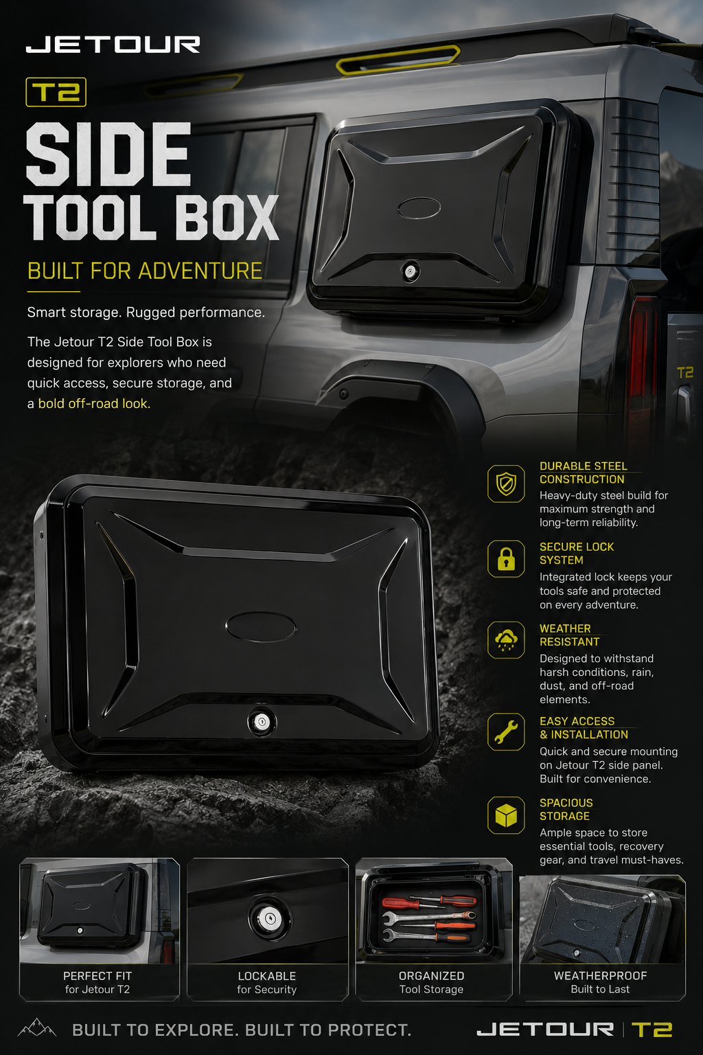 Jetour T2 (25-On) side tool box type 2 - Autostyling Klerksdorp
