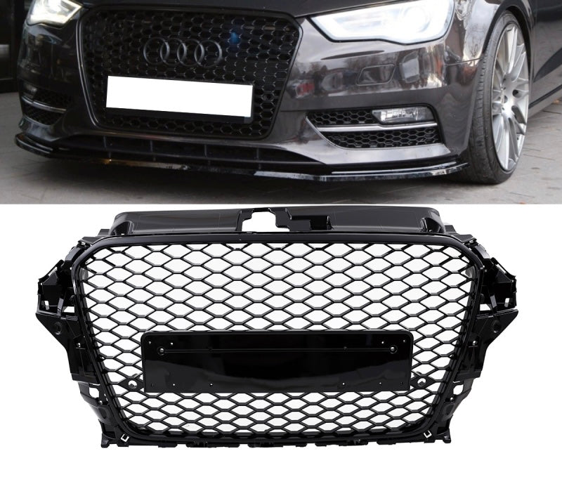 Audi A3 2013 - 2015  debadged RS grill  gloss black