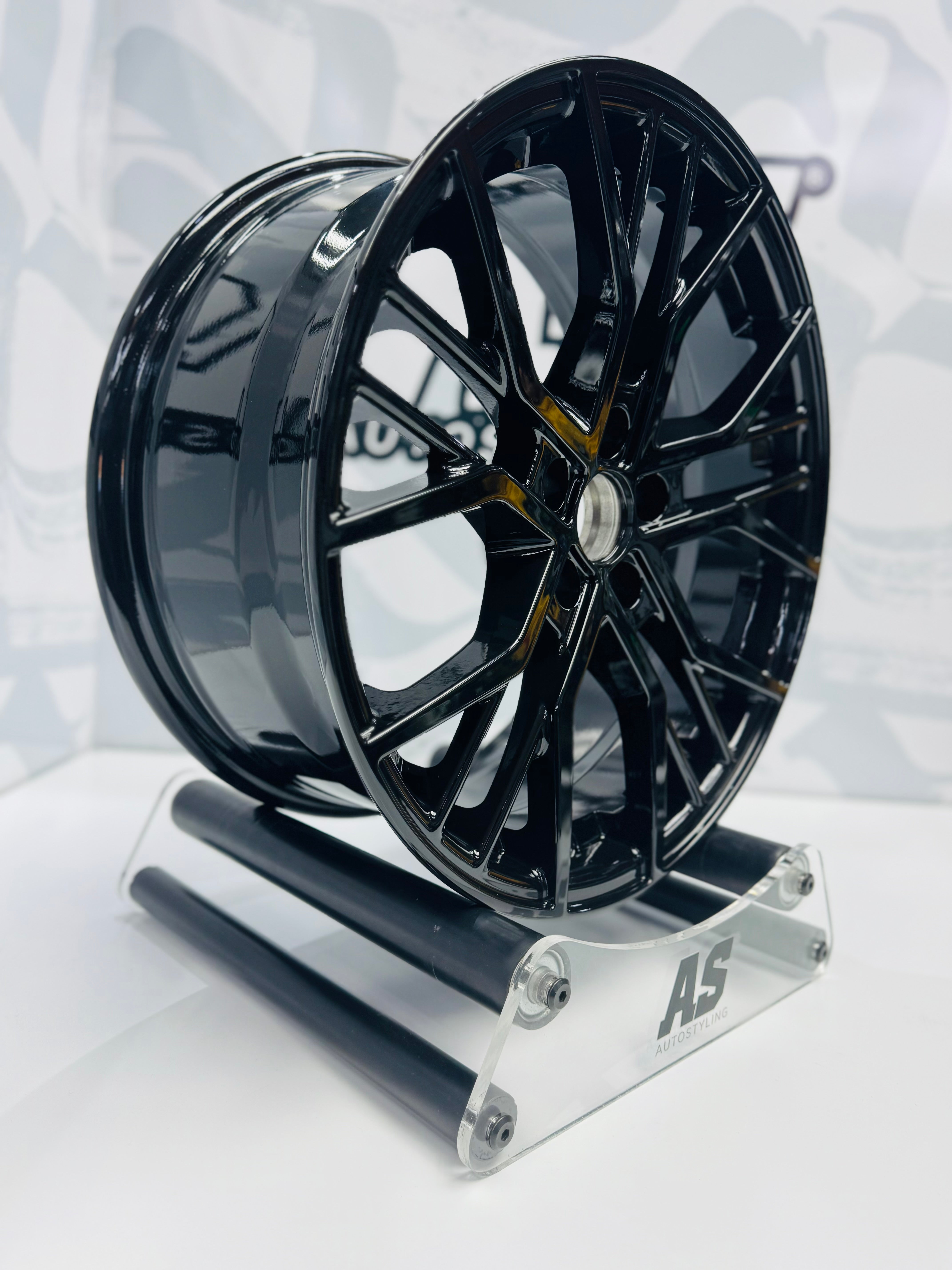 17” AS-991  5/100 PCD to fit POLO GLOSS BLACK