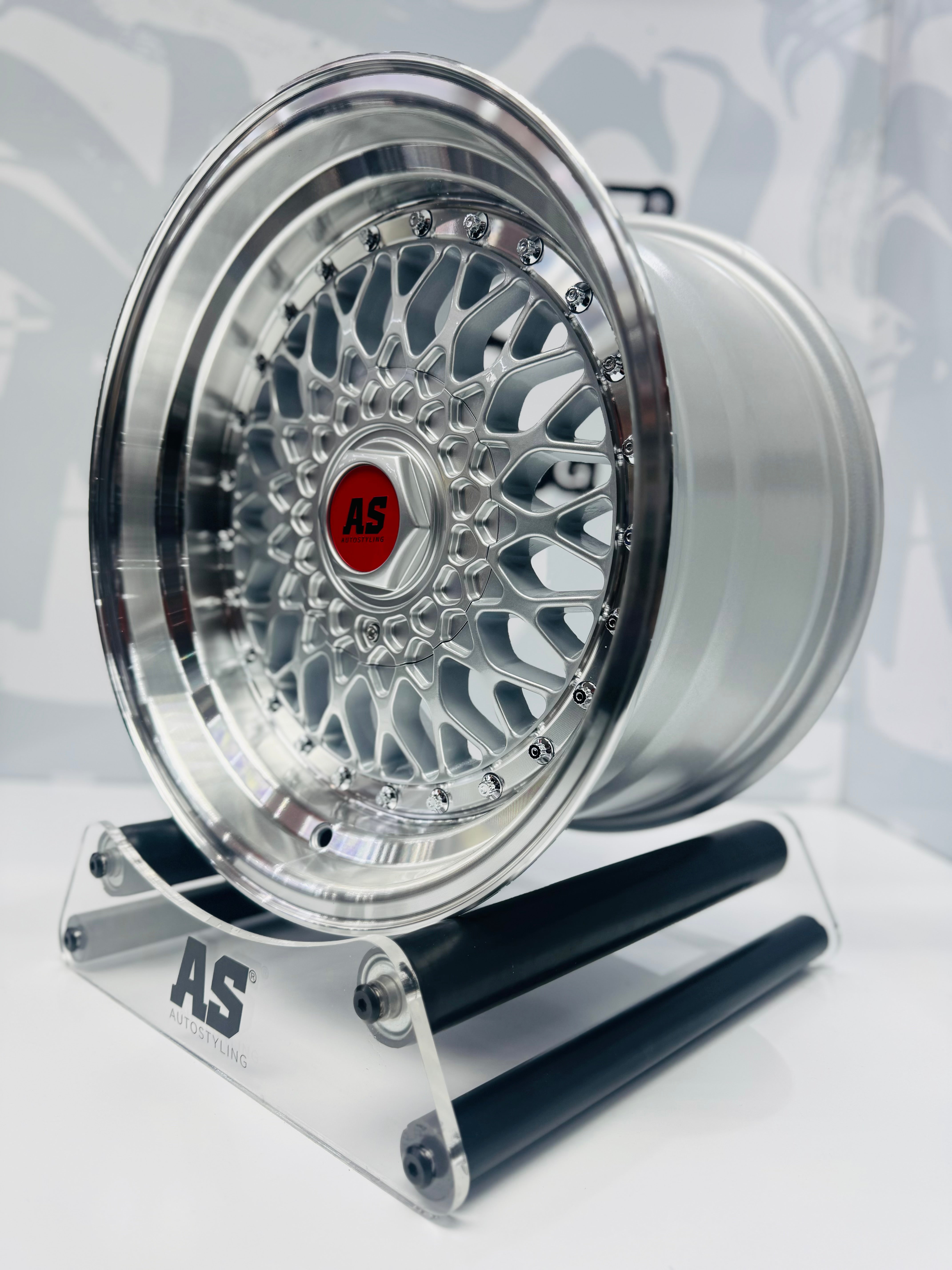 16” AS-MESH 8/9j 4/100 & 5/100 multi hole  SILVER