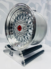 16” AS-MESH 8/9j 4/100 & 5/100 multi hole  SILVER