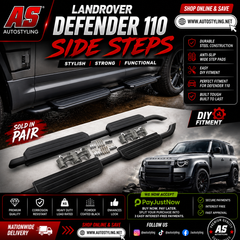 LANDROVER DEFENDER 110  SIDE STEPS - Autostyling Klerksdorp