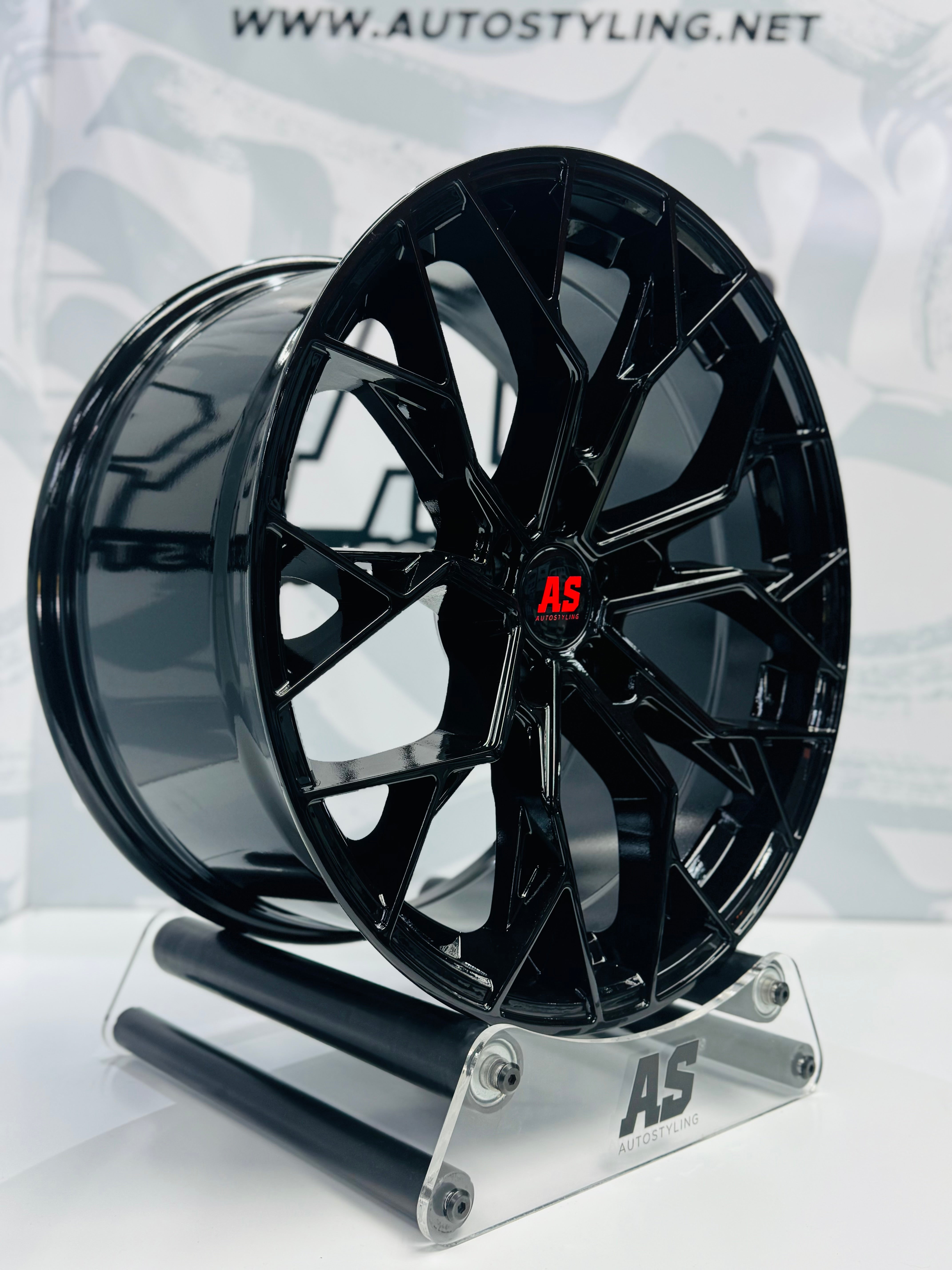 19” AS-F982754 ( 5x120 BMW ) BLACK pre fitted set DISCOUNTED