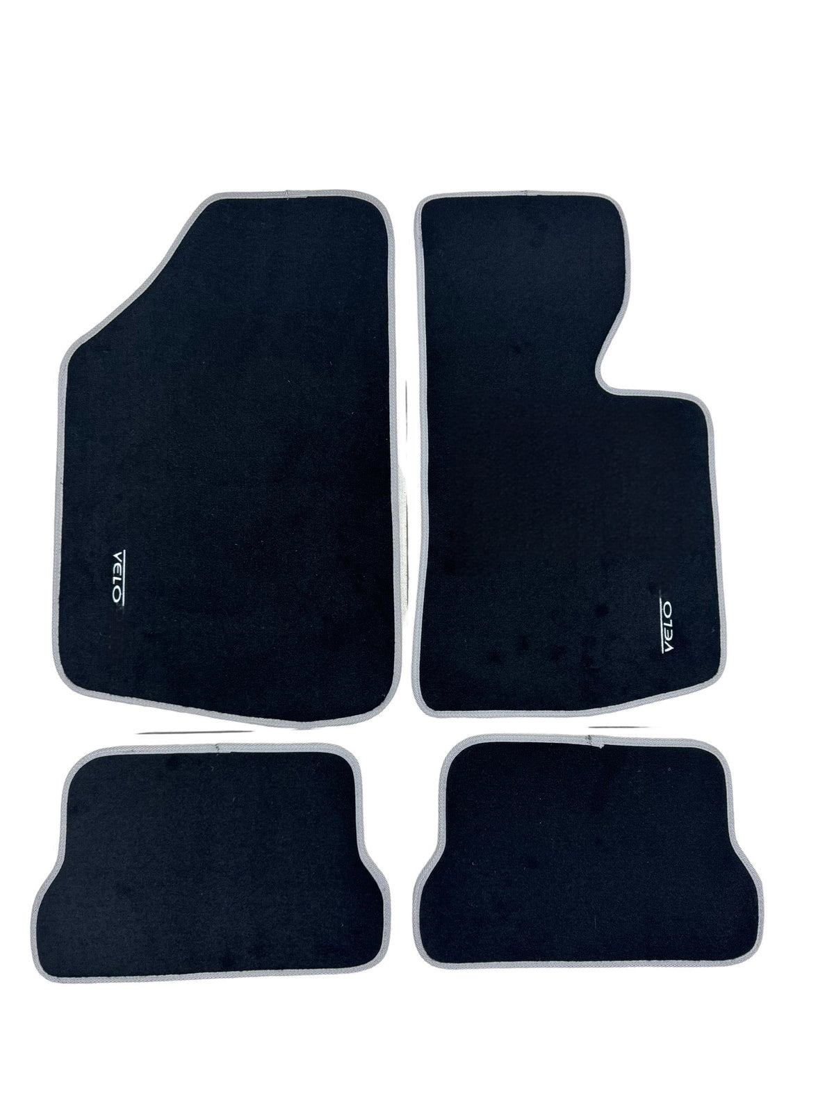 MK1 GOLF  VELO- CITI CARPET SET BLK WITH GREY TRIM ( 4PCE )