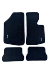 MK1 GOLF  VELO- CITI CARPET SET BLK WITH GREY TRIM ( 4PCE )