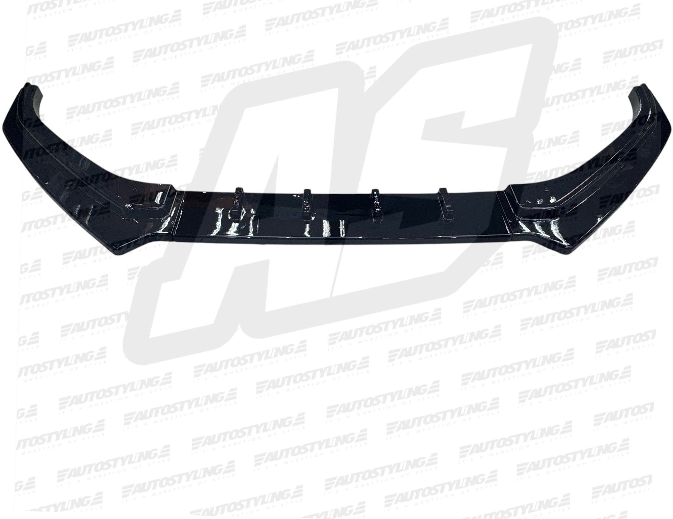 NEW IMPROVED VW POLO 6/ POLO 7 TSI VIVO F/L FD 3pce NEW PLASTIC GLOSS BLACK FRONT SPOILER