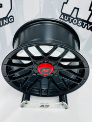 17” AS-RSE MATT BLACK 4/100 & 5/100 MULTI PCD