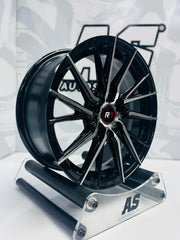 15” M8967 4x100 4x114  Machine black - Autostyling Klerksdorp