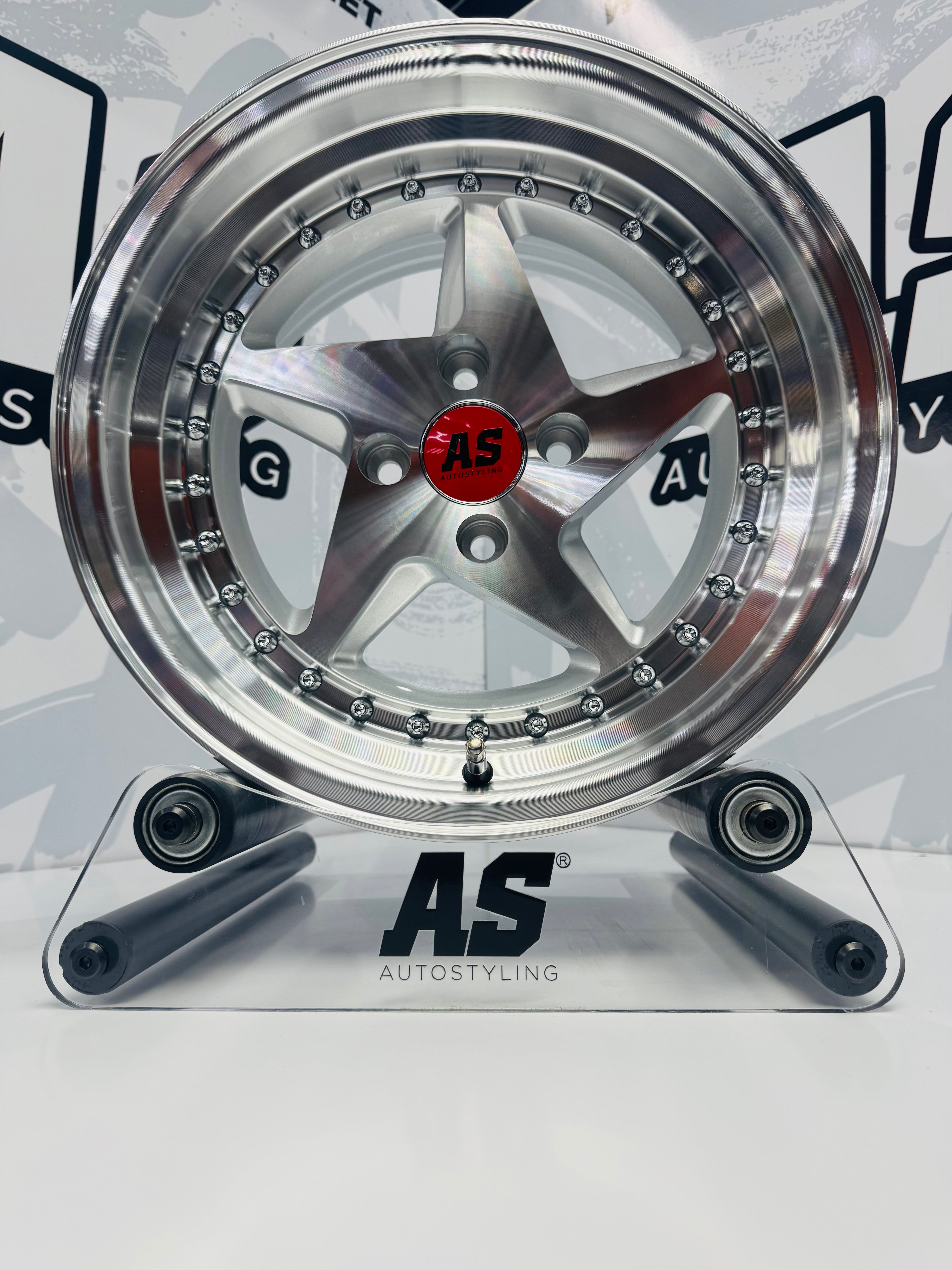 15” AS- RARI M7903 4/100 Silver machine face