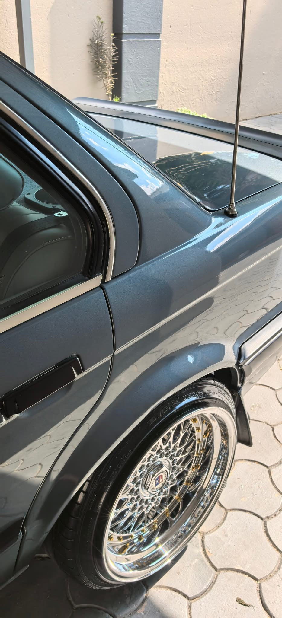 17” AS® Mesh chrome 4x100 & 5x100 10j rear GOLD STUDS