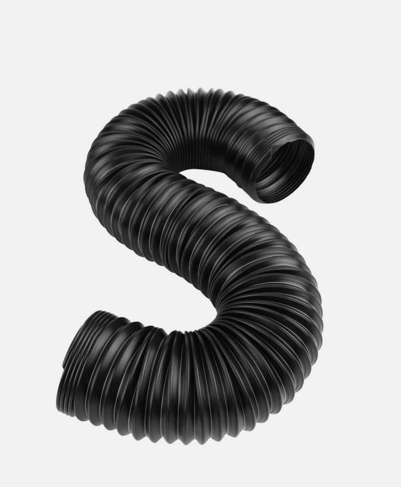 76mm 1M Car Air Intake Cold Pipe Flexible Ducting Feed Hose Induction Kit Black