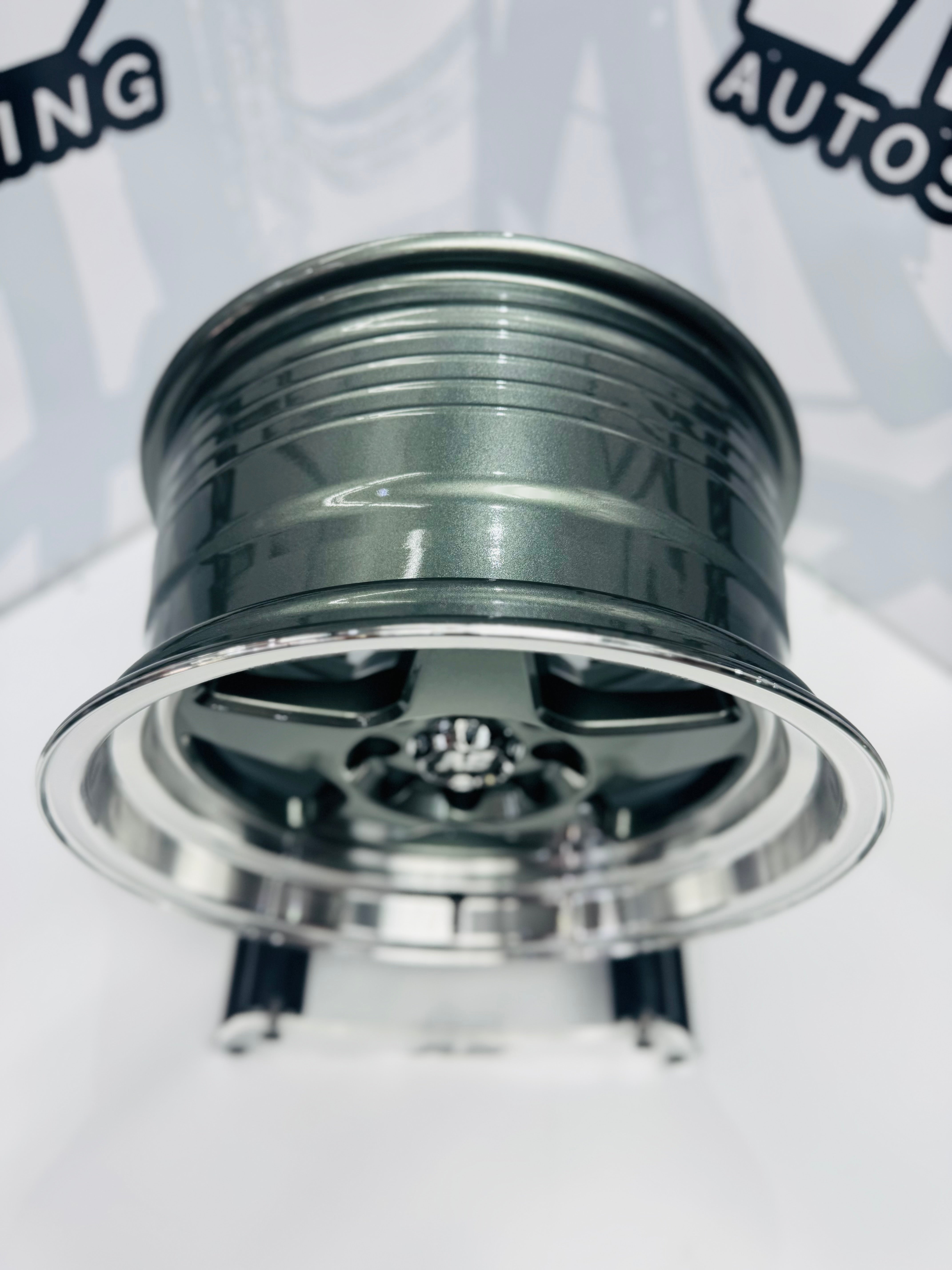 15” AS APEX - 7704  4/100 4/108 gunmetal grey wheels