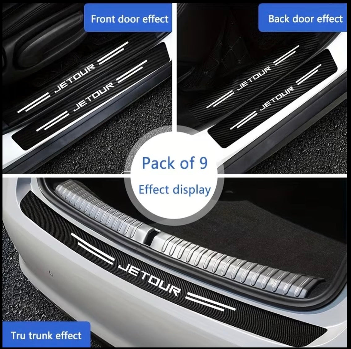 Jetour T2 (25-On) DOOR SILL PROTECTION STICKER CARBON - Autostyling Klerksdorp