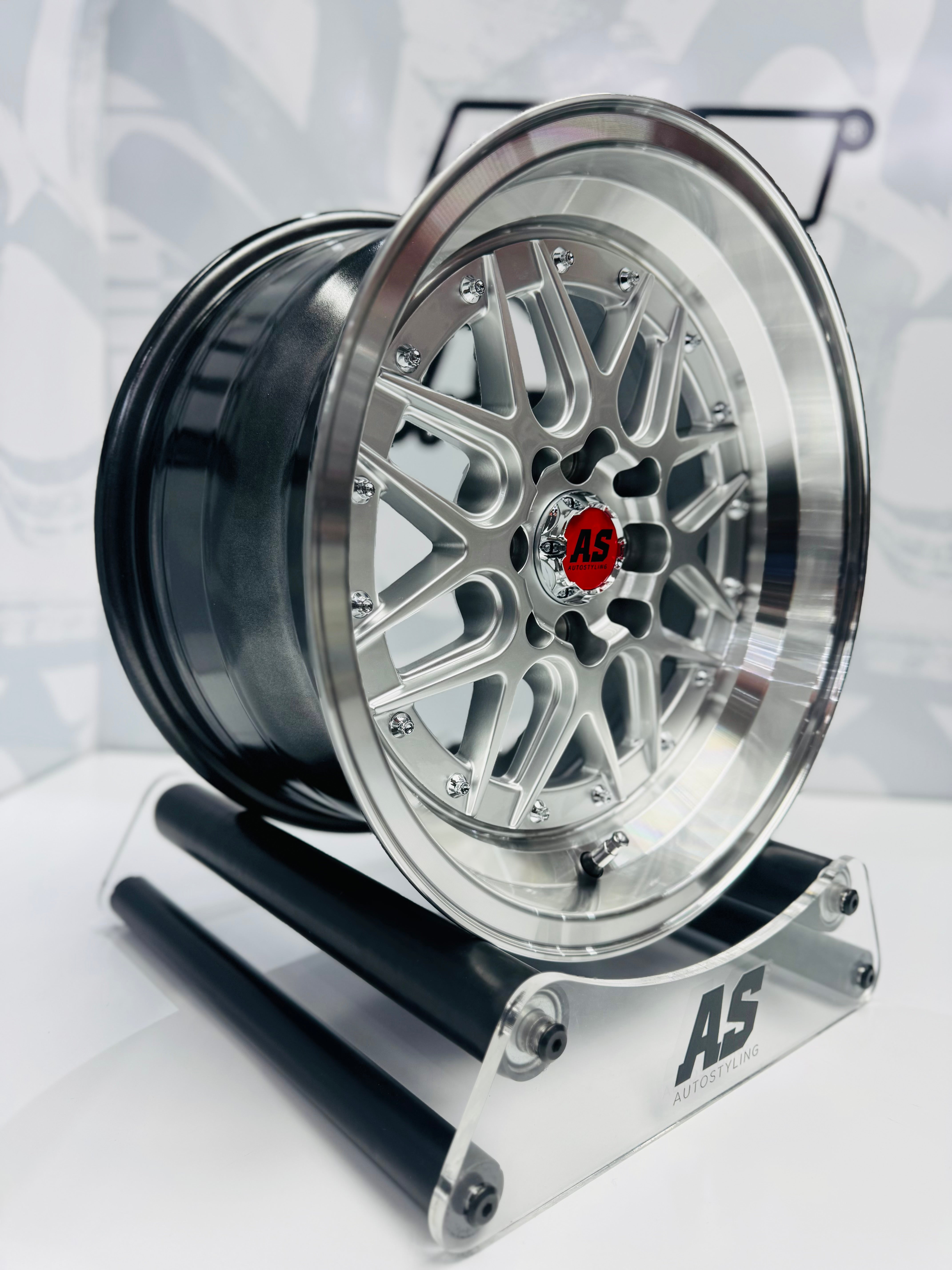 15” AS- 7407 4/100 4/114 HYPER SILVER