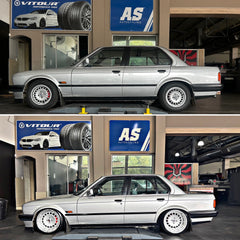 17” AS- E30 BOTTLE CAPS   8.5/10j 4/100  SILVER