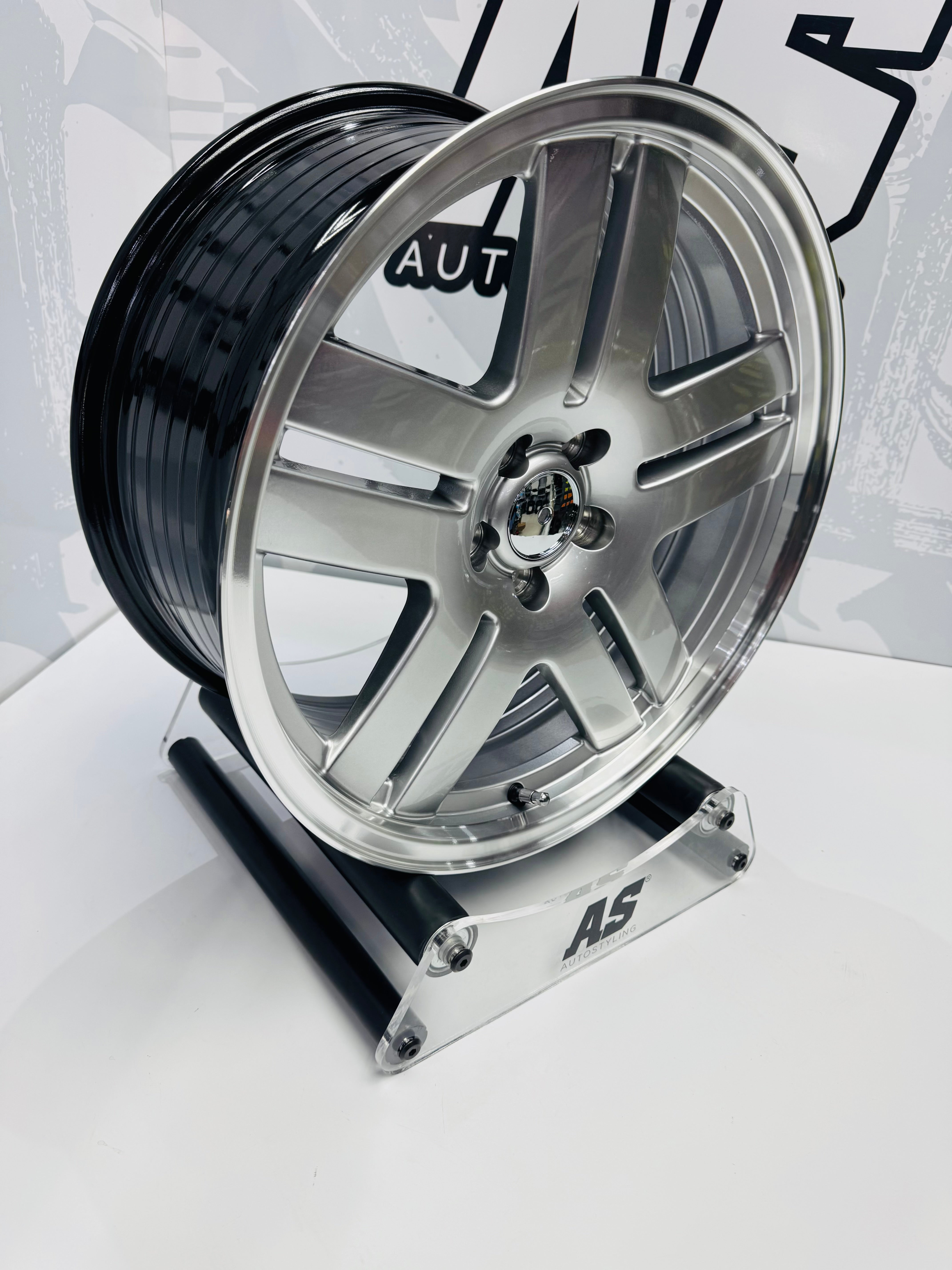 17” AS- LONGBEACH   DISHED 5/100 SILVER RIMS - Autostyling Klerksdorp